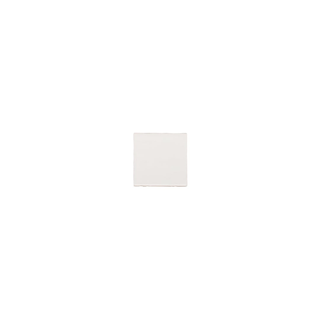 [16792-S] Tropea Natural Edge Square Tile - Gloss White (Sample)