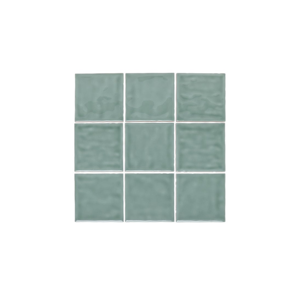 [16798] Tropea Natural Edge Square Tile - Eucalyptus Green