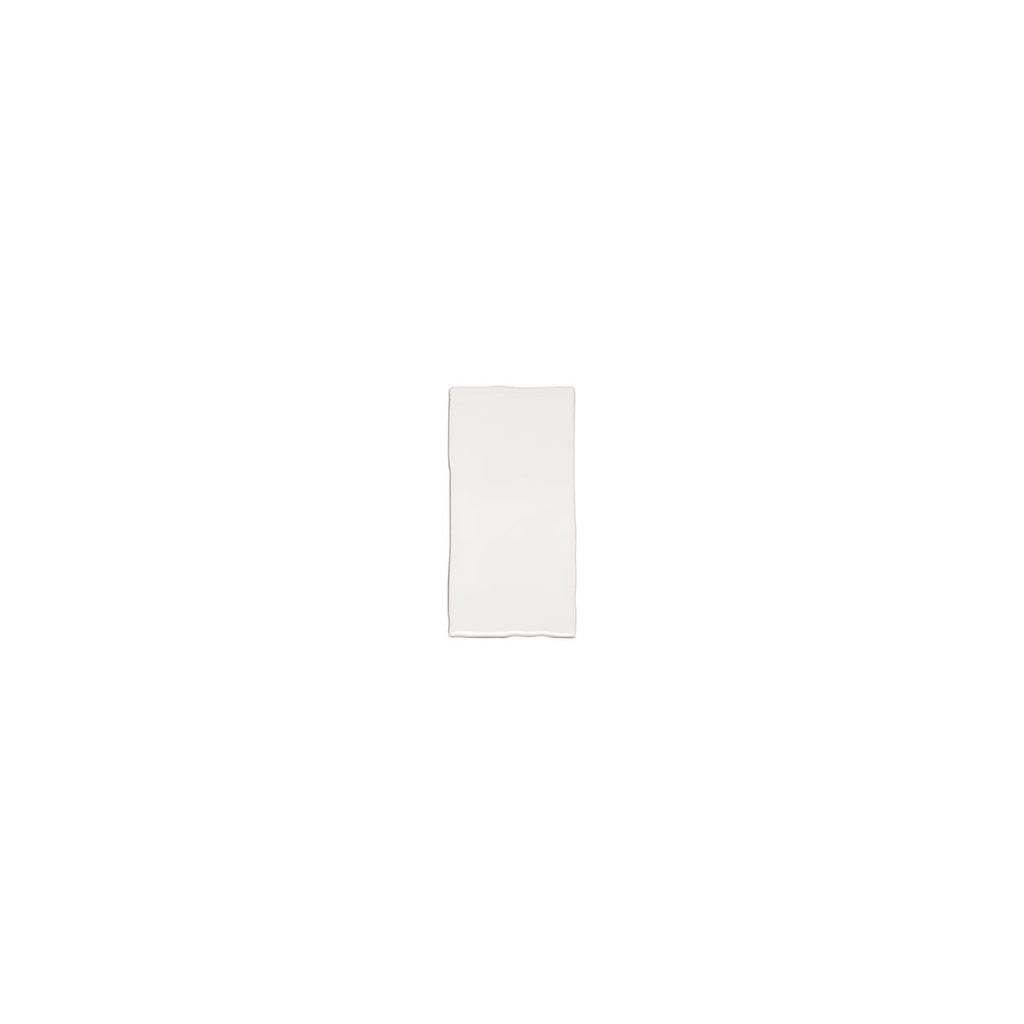 [16800-S] Tropea Natural Edge Rectangle Tile - Gloss White (Sample)