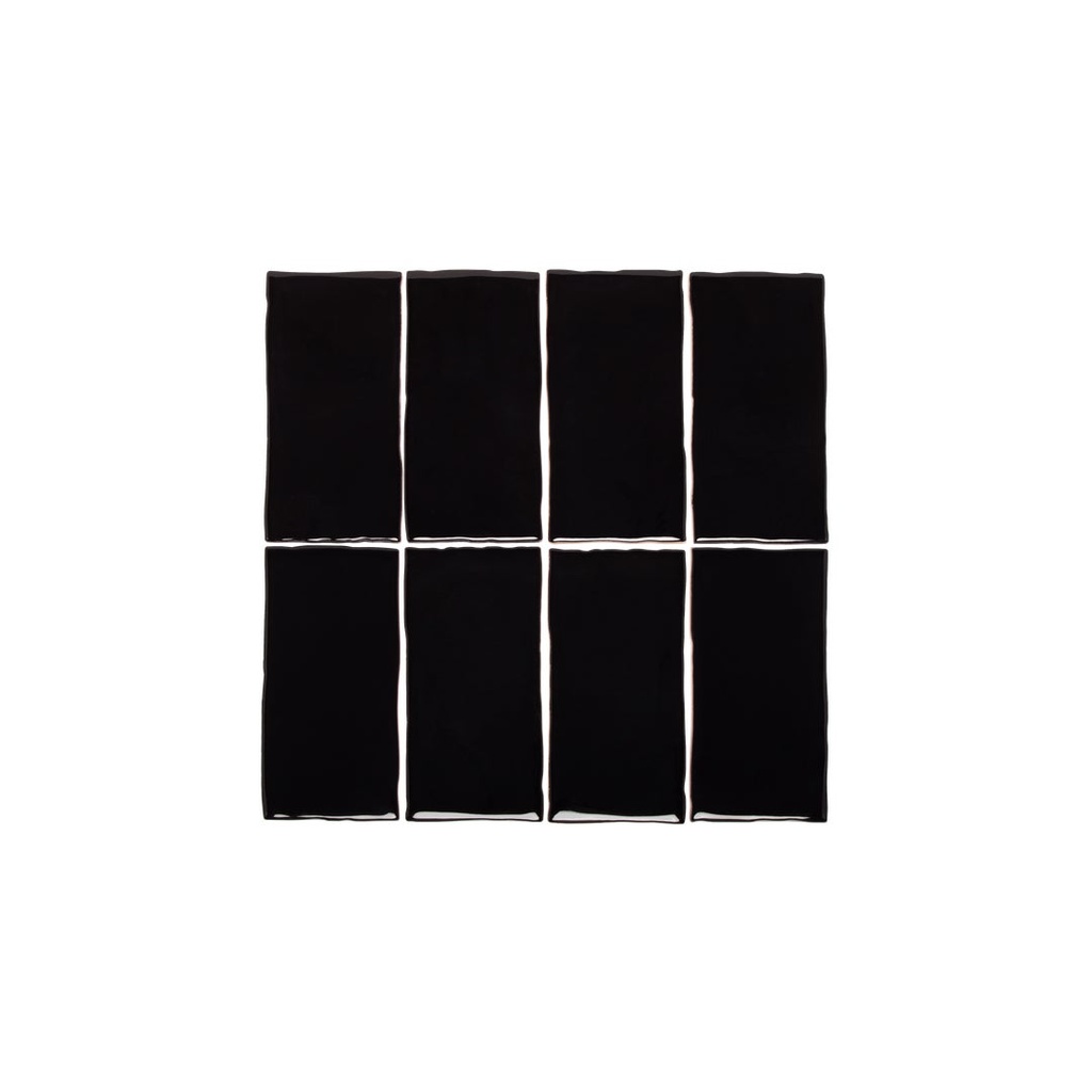 [16807] Tropea Natural Edge Rectangle Tile - Raven Black