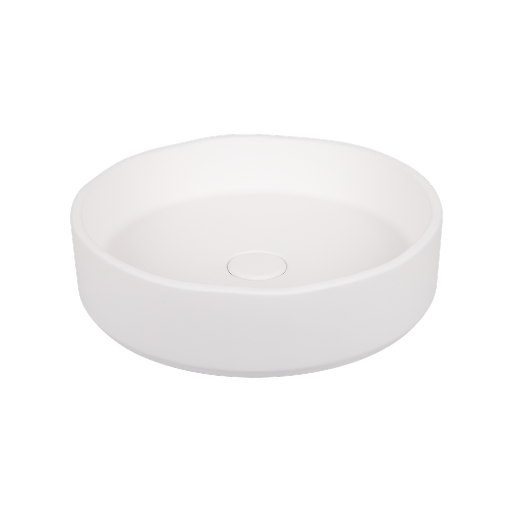 [16833] Melia Concrete Basin - Matte White