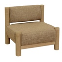 Trove Ridged Occasional Chair - Caramel Weave - Natural Mindi