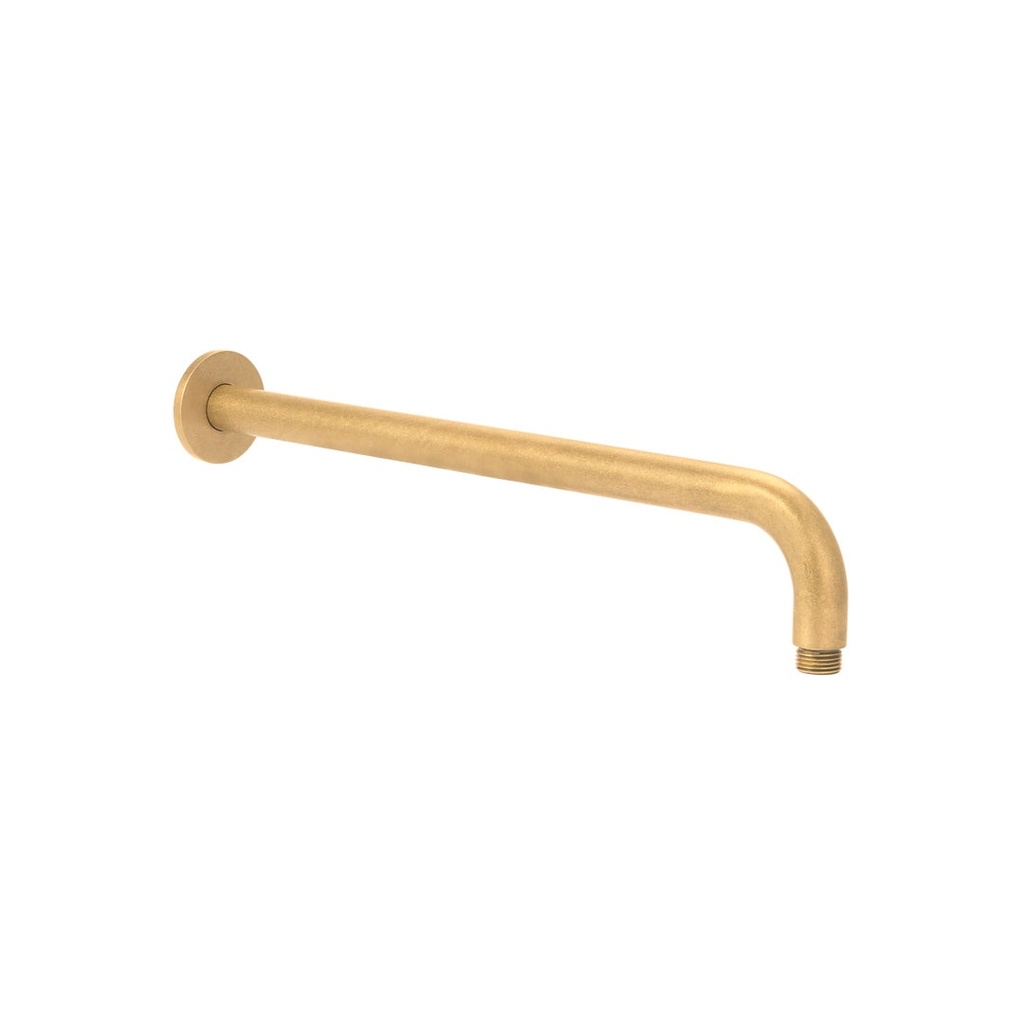 [16865] Shower Arm 400mm - Tumbled Aged Brass