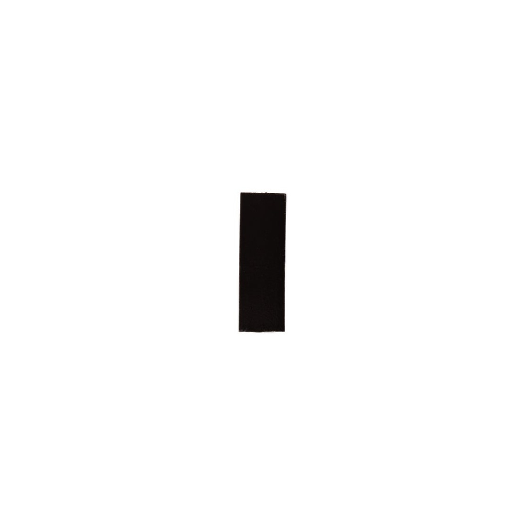 [16871-S] Rommani Handmade Zellige Rectangle Tile - Raven Black (Sample)