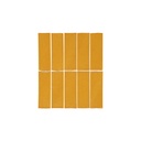 Rommani Handmade Zellige Rectangle Tile - Saffron Yellow