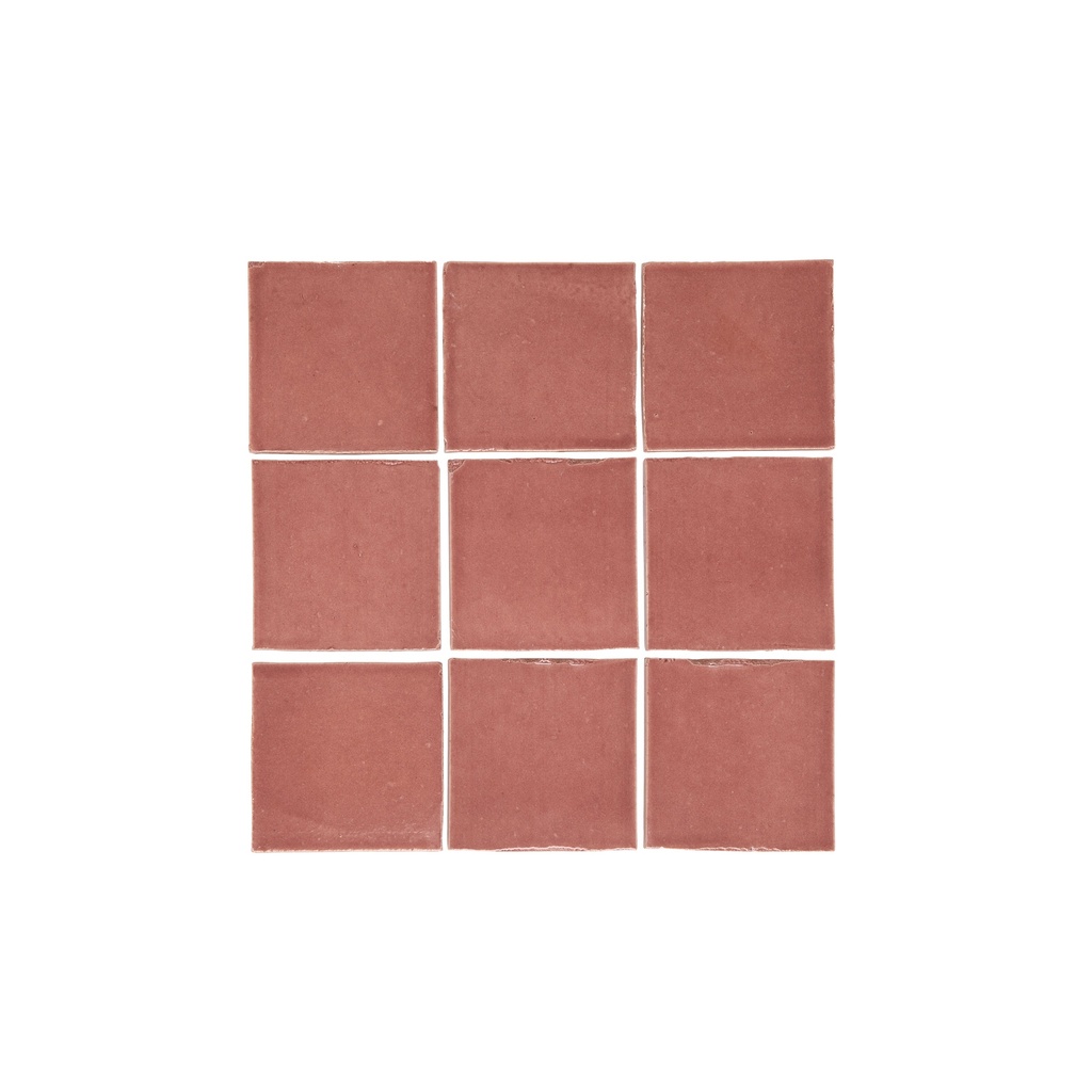 [16885] Rommani Handmade Zellige Square Tile - Desert Rose