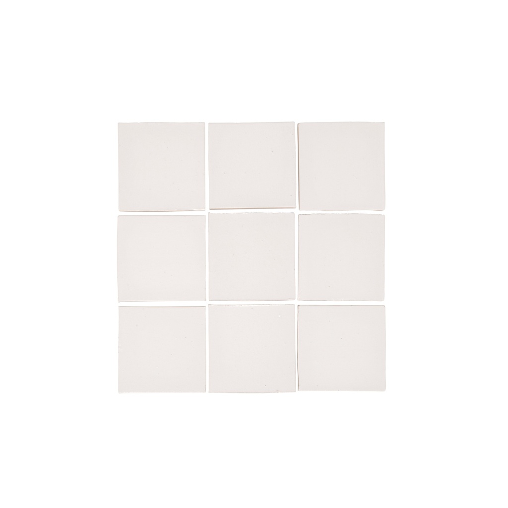 [16887] Rommani Handmade Zellige Square Tile - Pearl