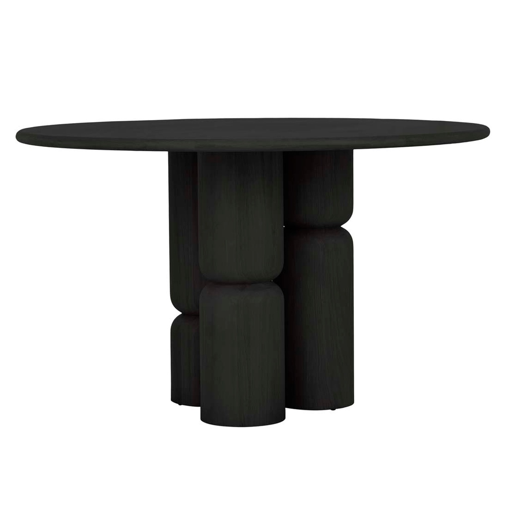 [HAYES-DINING-TABLE-BLACK-OAK-DT-HAYES-X] Hayes Dining Table - Black Oak