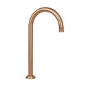 Kingsley - Gooseneck Swivel Bench Mounted Spout - Brushed Copper
