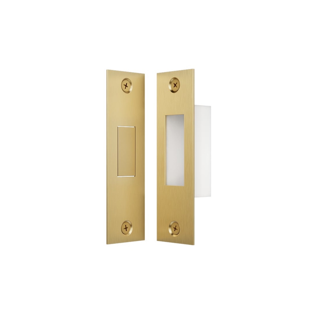 [16967] Toilet Lock Latch - Brushed Brass