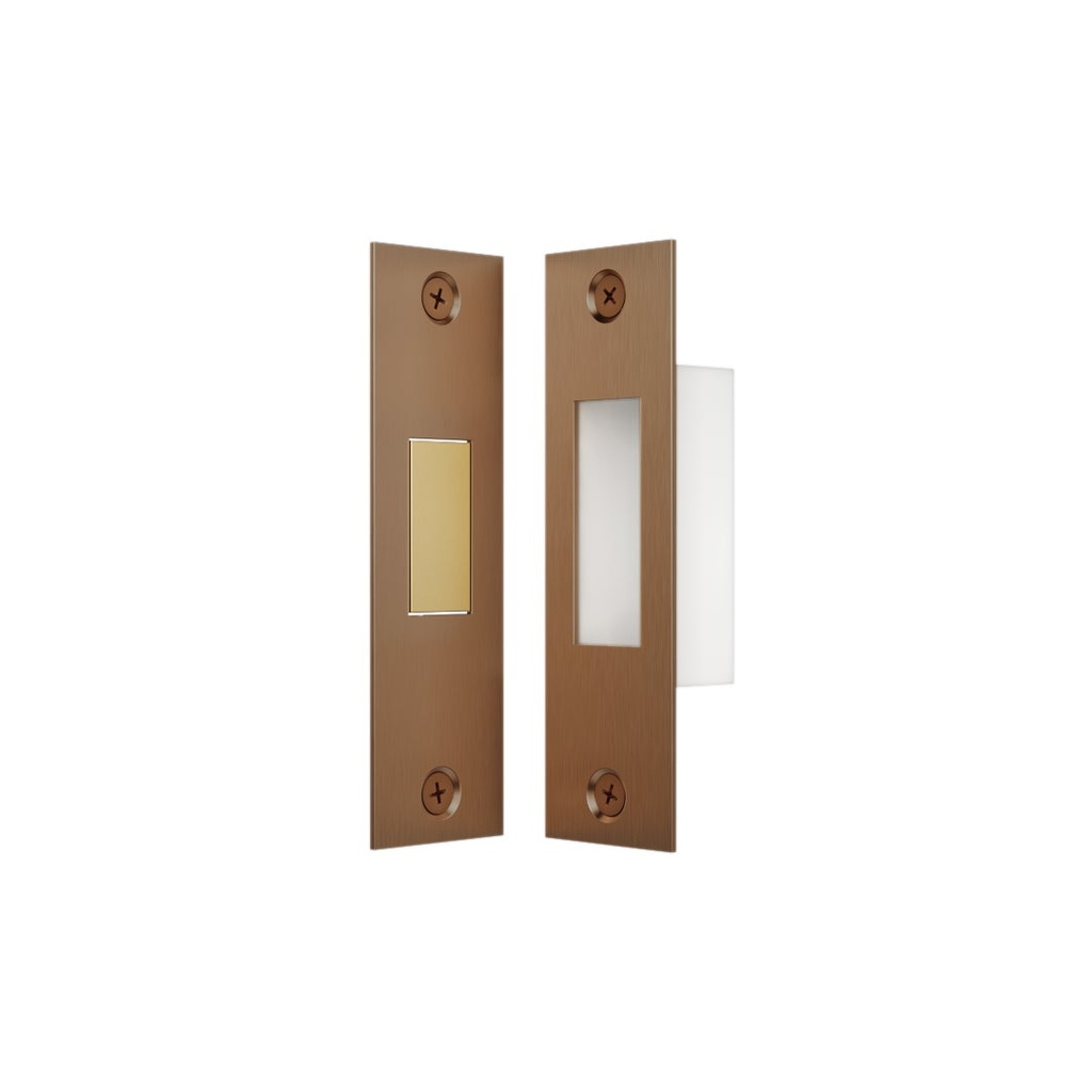 [16968] Toilet Lock Latch - Brushed Copper