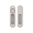 Leroy Sliding Double Door Privacy Set - Stainless Steel