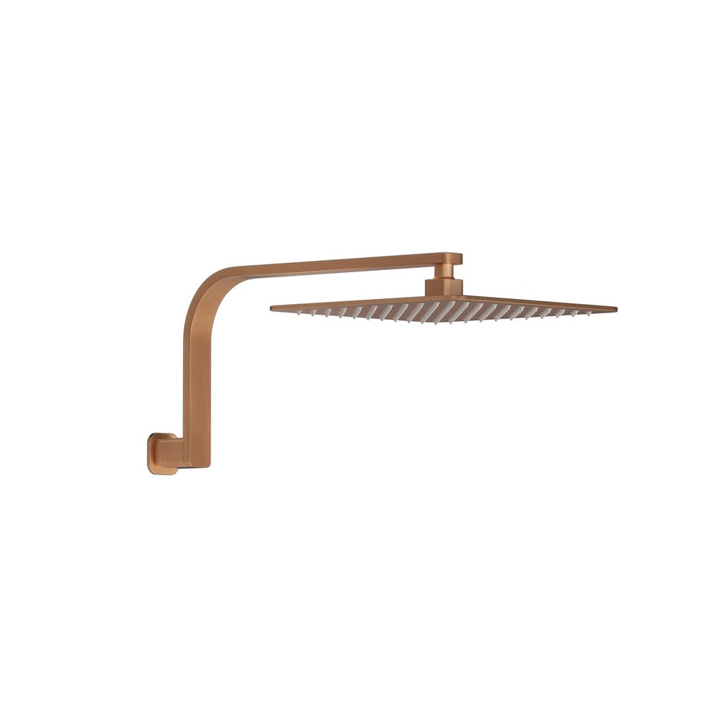 [17058] Nesso Shower Arm &amp; Head Set - Brushed Copper