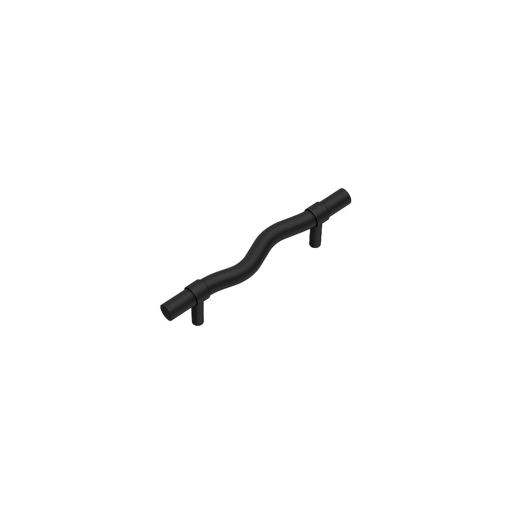 [17118] Ziggy Adjustable Cabinetry Pull 150mm - Matte Black
