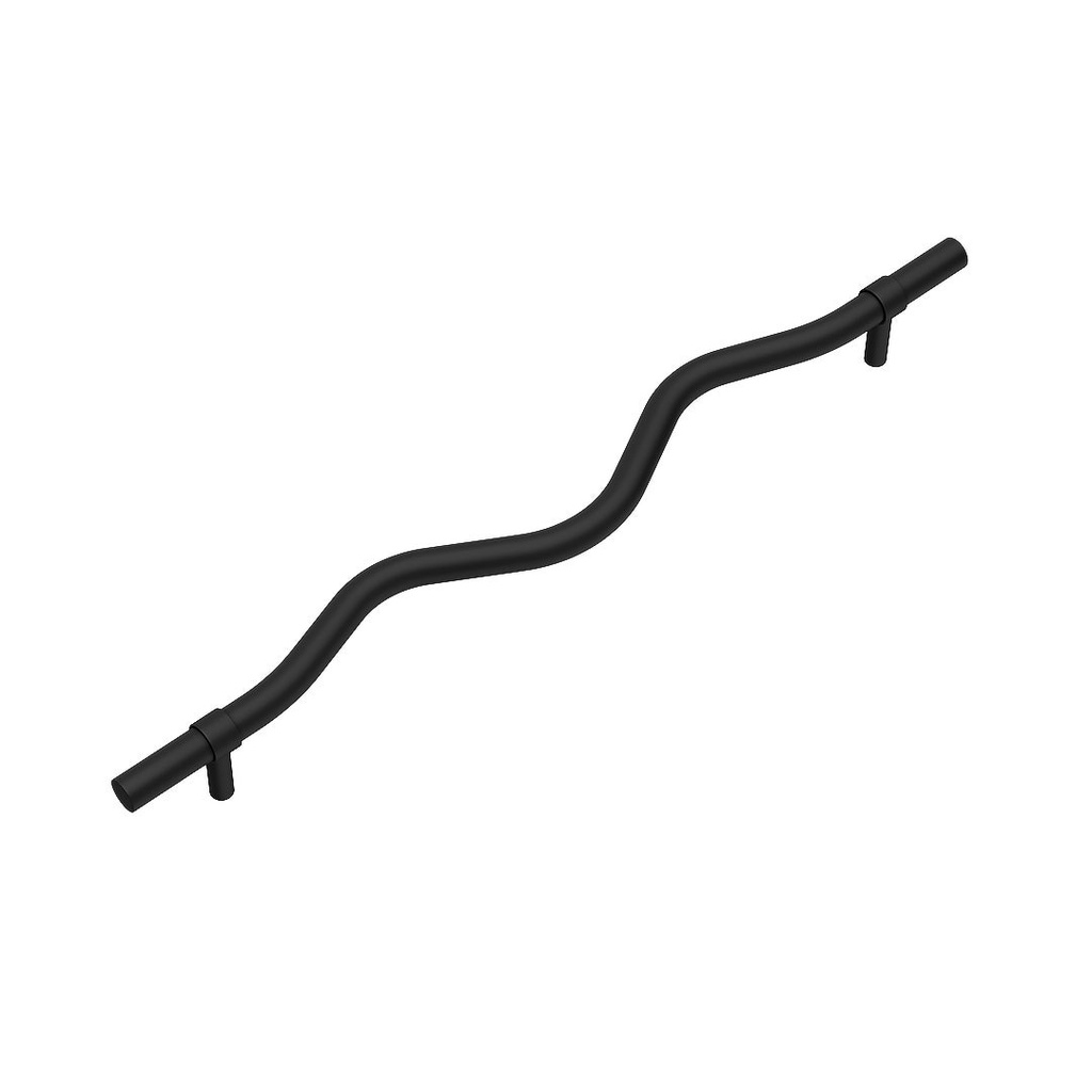 [17128] Ziggy Adjustable Cabinetry Pull 350mm - Matte Black