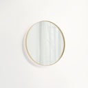 Round LED Mirror 600mm - Brushed Brass