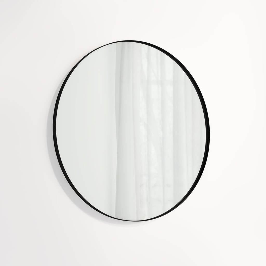 [17227] Round Mirror 800mm - Matte Black
