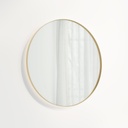Round LED Mirror 800mm - Brushed Brass