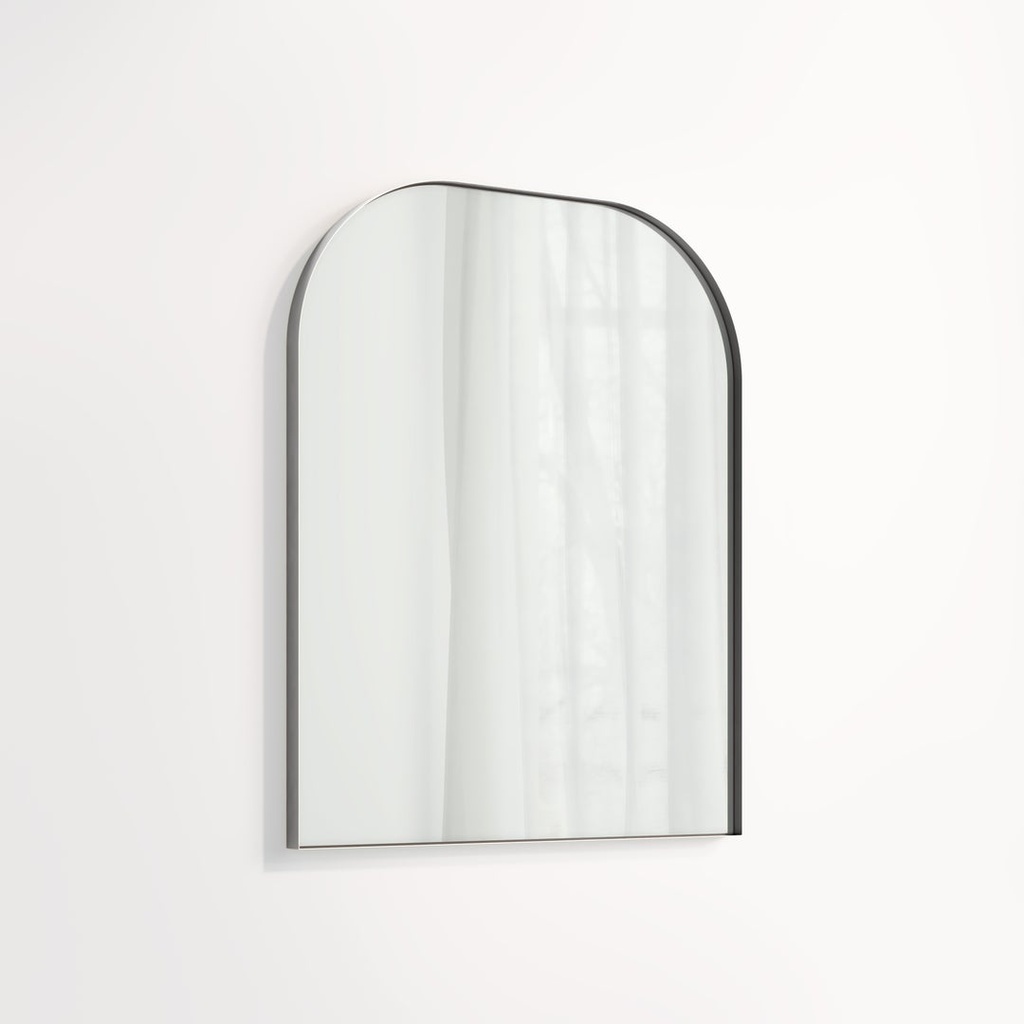 [17236] Arch Wall Mirror 600 x 750mm - Brushed Gunmetal