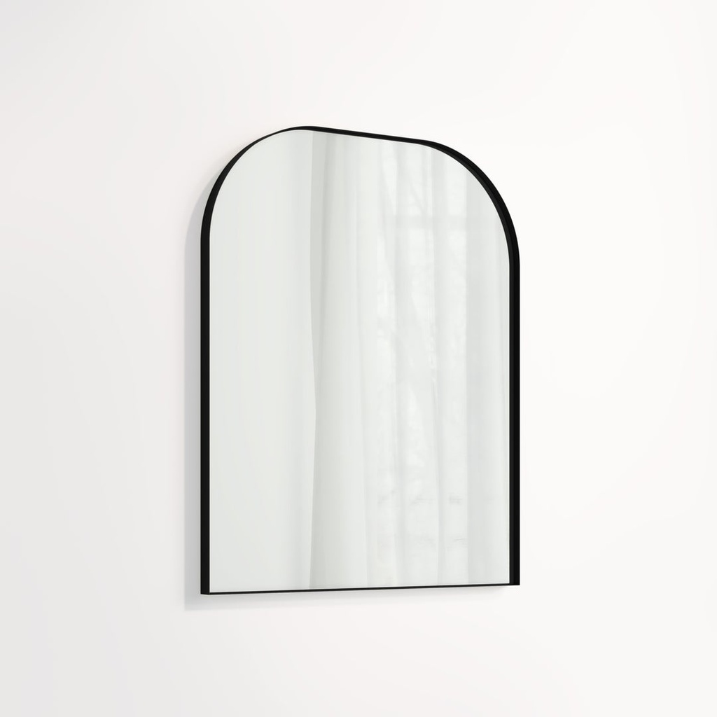 [17237] Arch Wall Mirror 600 x 750mm - Matte Black