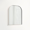 Arch Wall LED Mirror 600 x 750mm - Brushed Gunmetal