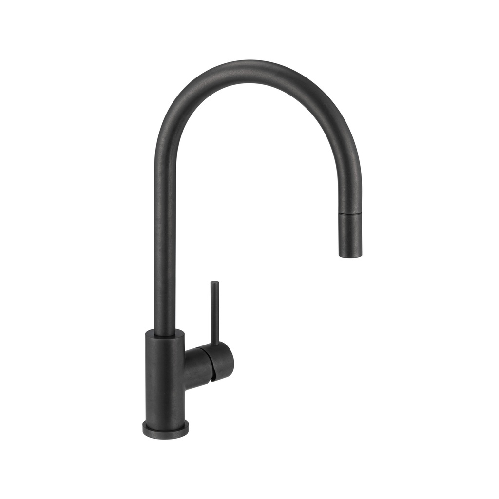 [17259] Elysian Commercial Pull-Out Kitchen Mixer - Antique Slate