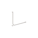 Aliro Accessible 90 Grab Rail - Stainless Steel