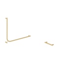Aliro Accessible 90° Grab Rail Set - Brushed Brass