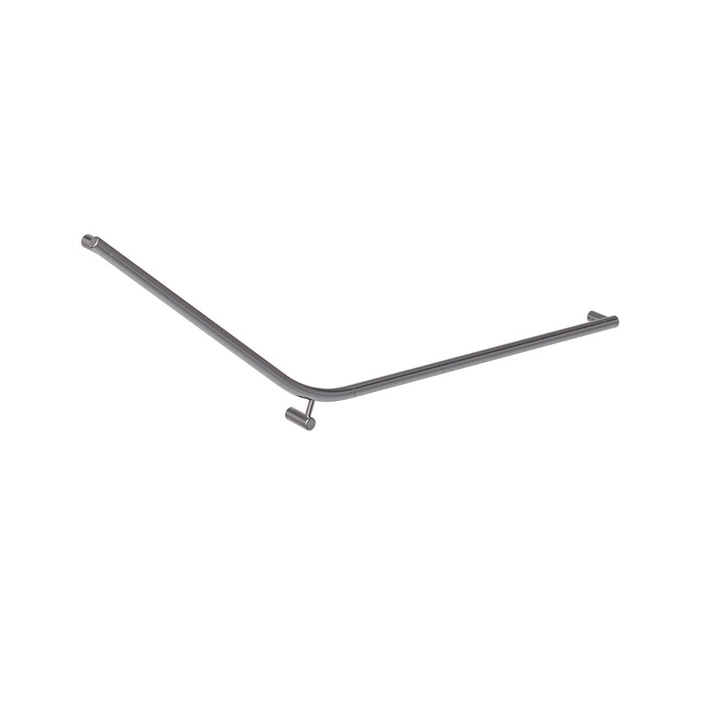 [17385] Aliro Accessible 140° Grab Rail - Brushed Gunmetal
