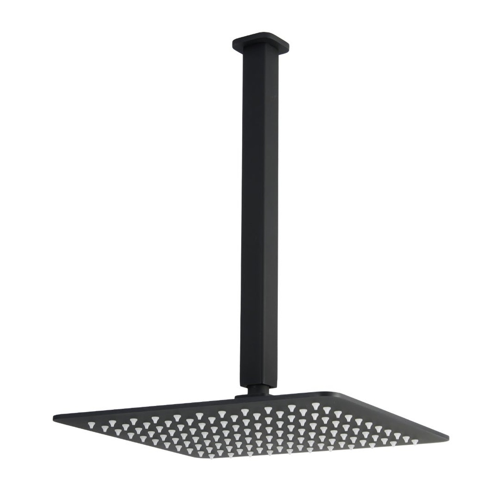 [17438] Nesso Shower Dropper &amp;amp; Head Set - Matte Black PVD