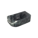 Pedra Wall-Hung Basin 400mm - Verde Alpi Marble