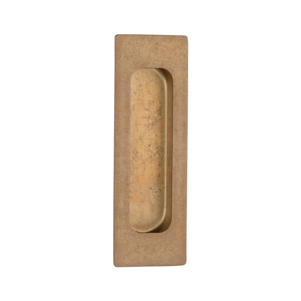 [17507] Atley Rectangular Flush Pull - Antique Aurum
