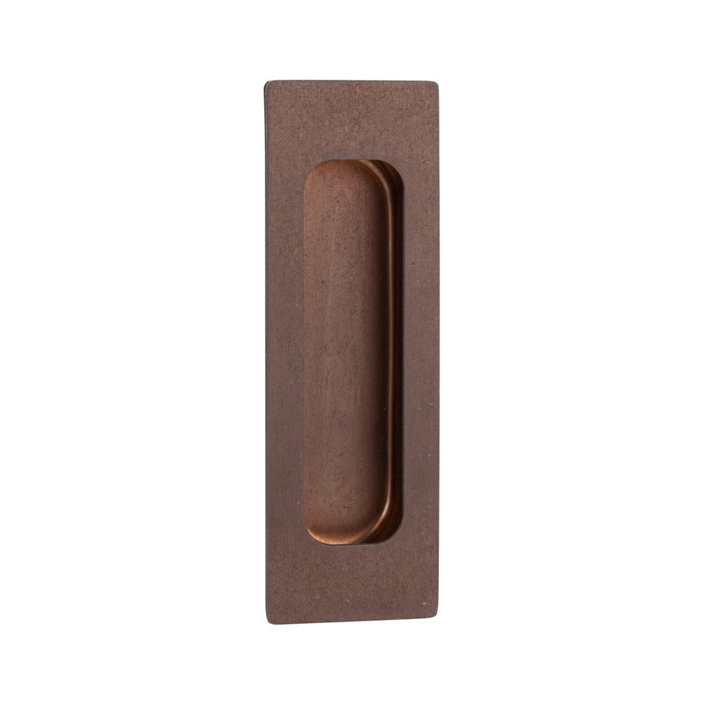 [17508] Atley Rectangular Flush Pull - Antique Bronze