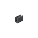 Pius Glass Panel Clip 12mm - Antique Slate