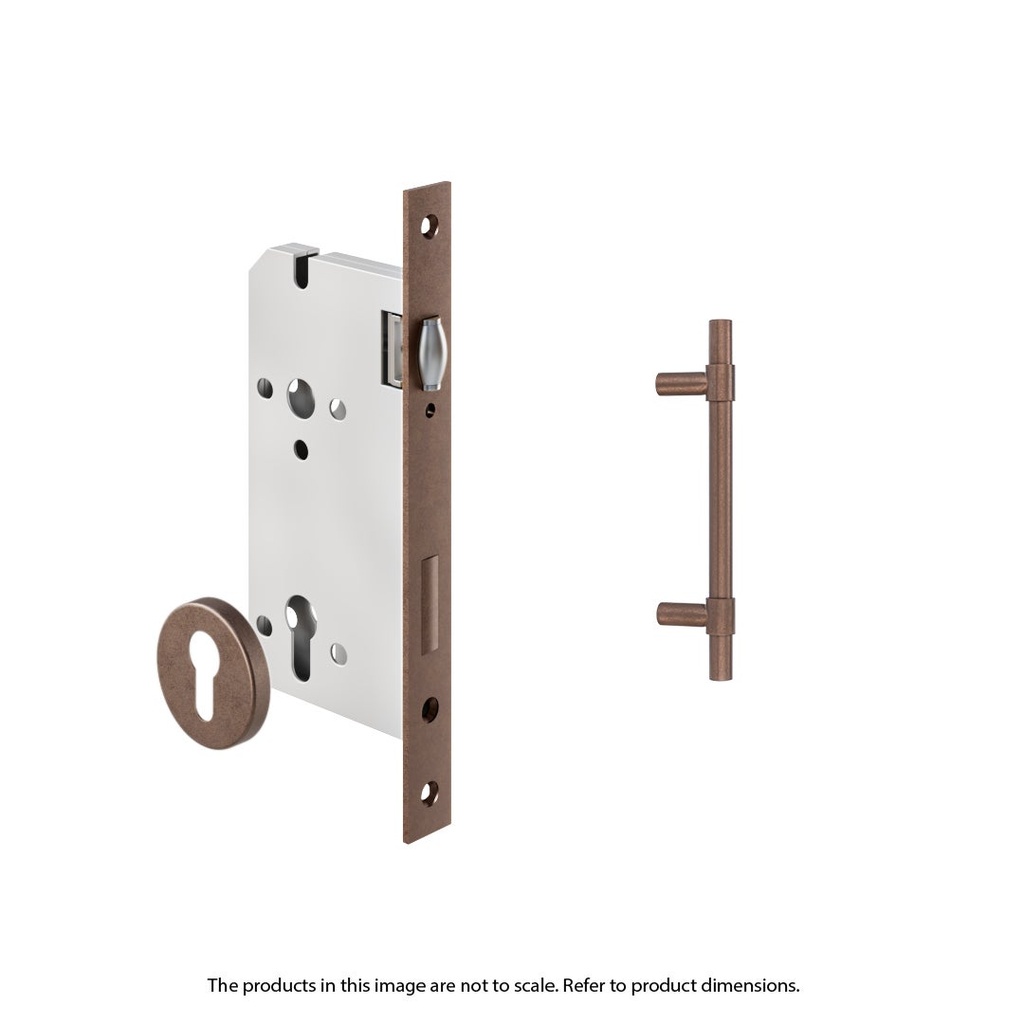[17570] Modi Adjustable Entry Door Pull & Lock Set 300mm - Antique Bronze