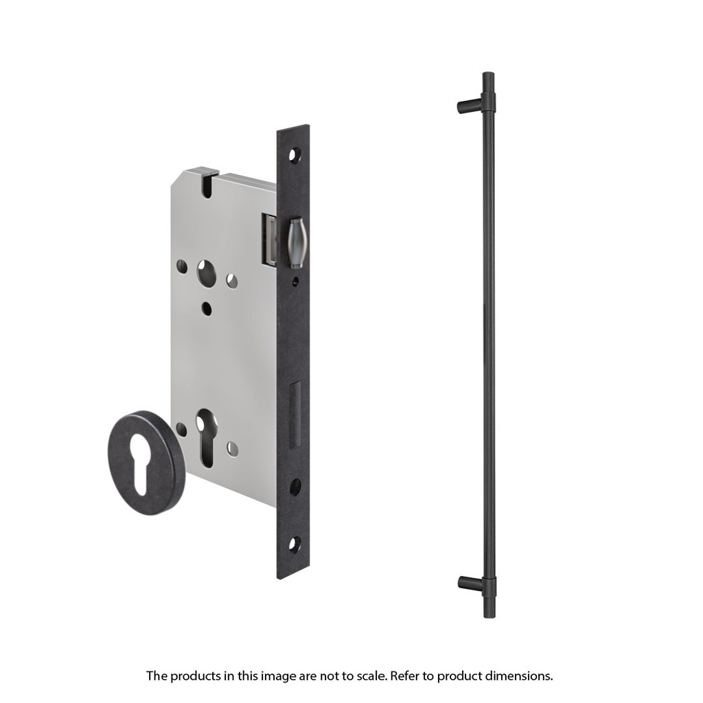 [17577] Modi Adjustable Entry Door Pull &amp; Lock Set 900mm - Antique Slate