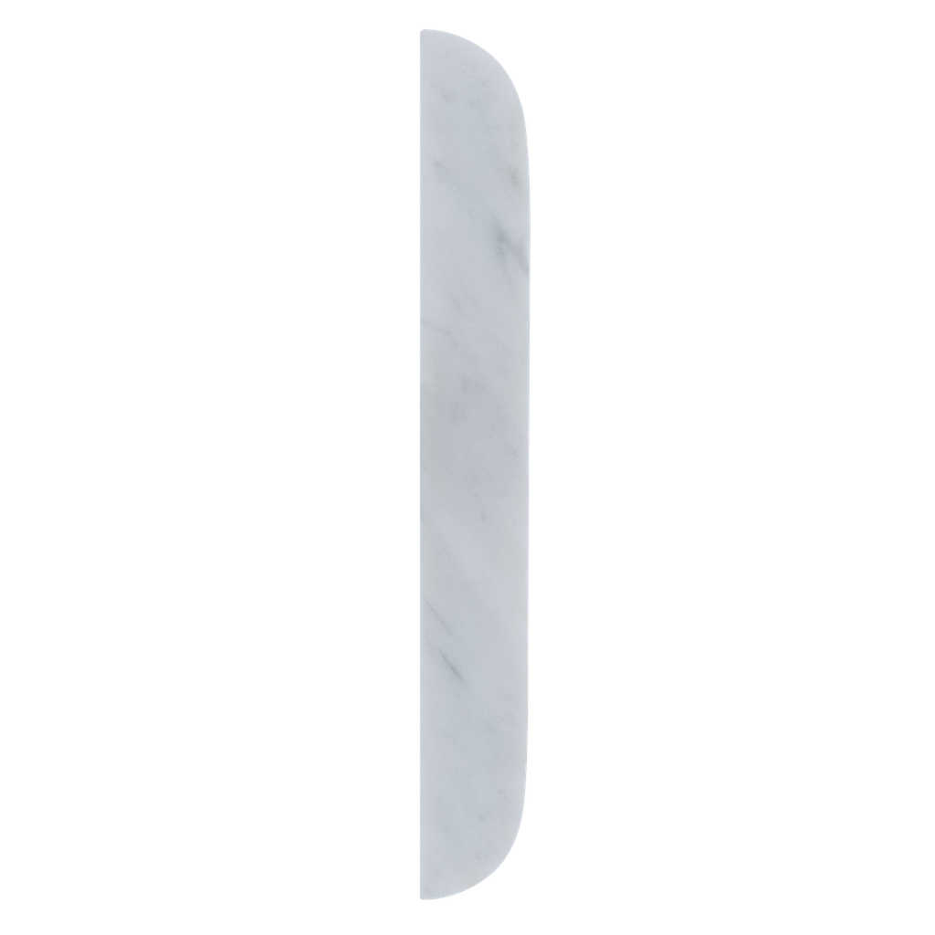 [17587] Pedra Curve Cabinetry Pull 320mm - Carrara Marble