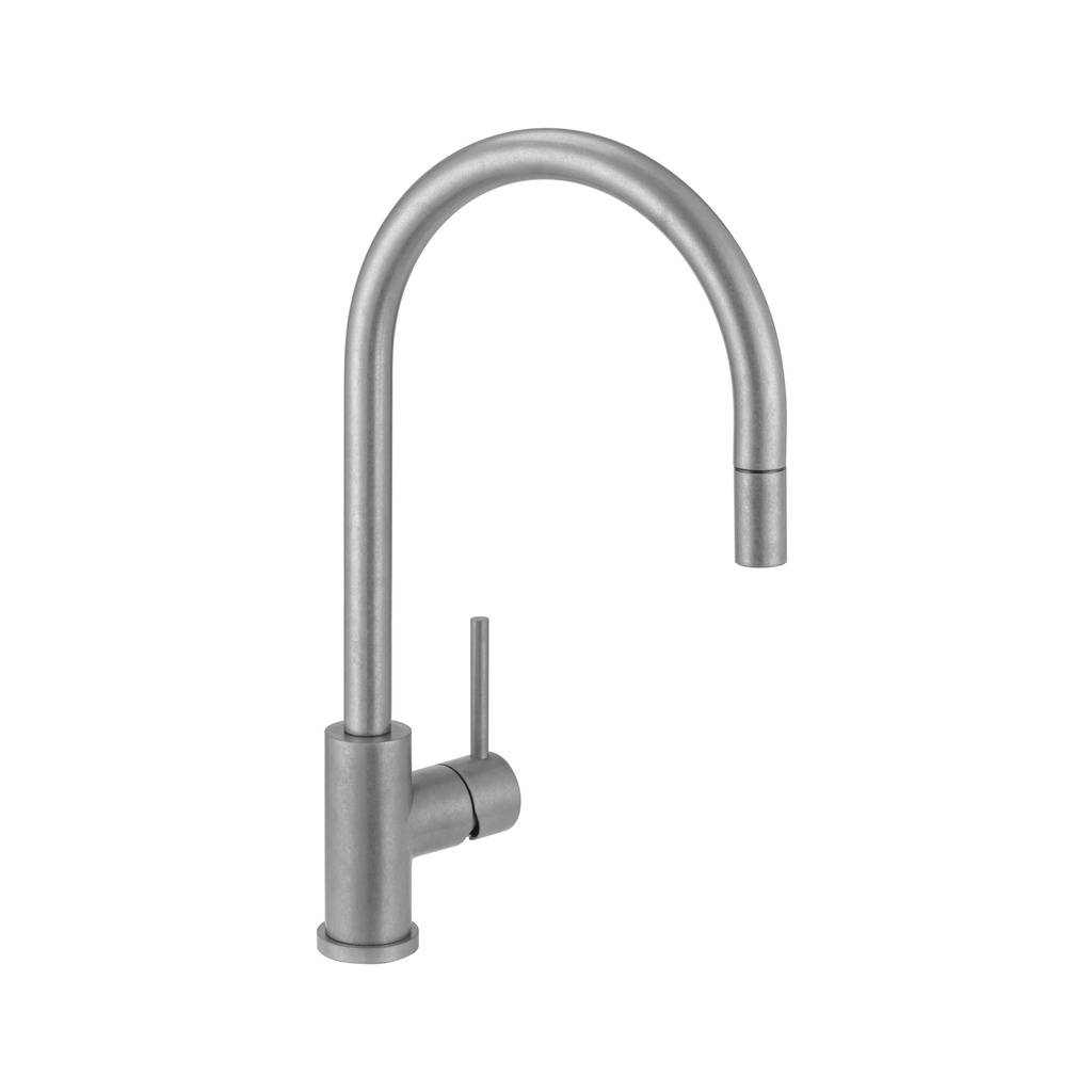 [17640] Elysian Commercial Pull-Out Kitchen Mixer - Antique Steel
