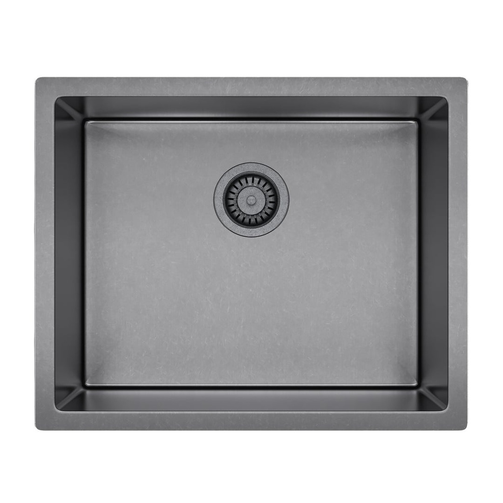 Seba - Single Sink 550mm - Antique Steel