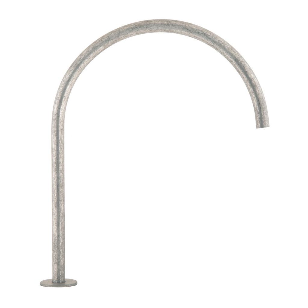 [17658] Thin Bench Mounted Spout - Antique Steel