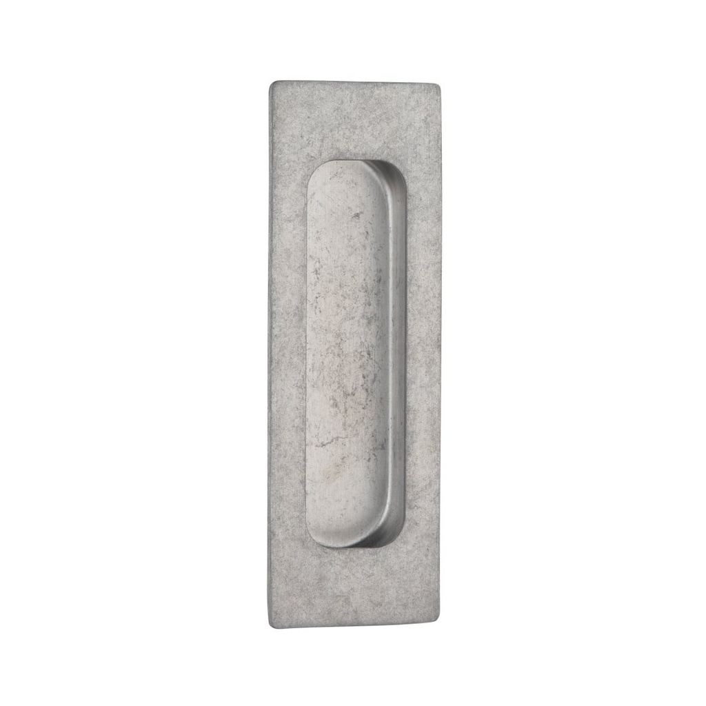 [17669] Atley Rectangular Flush Pull - Antique Steel