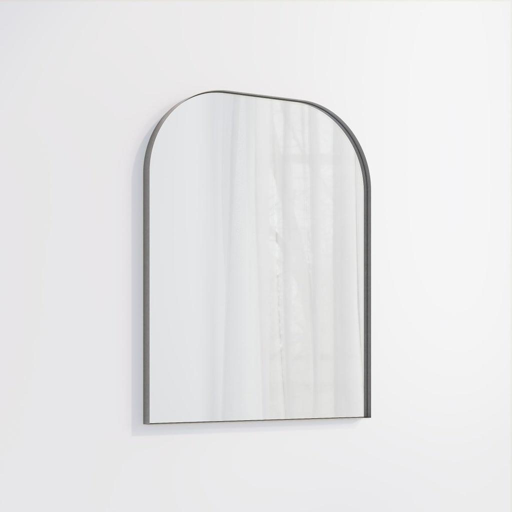 Arch Wall Mirror 600 x 750mm - Antique Steel