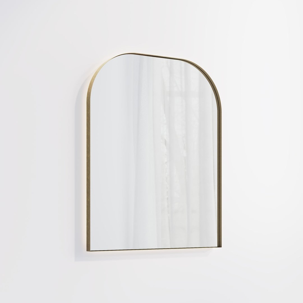 [17873] Arch Wall LED Mirror 600 x 750mm - Antique Aurum