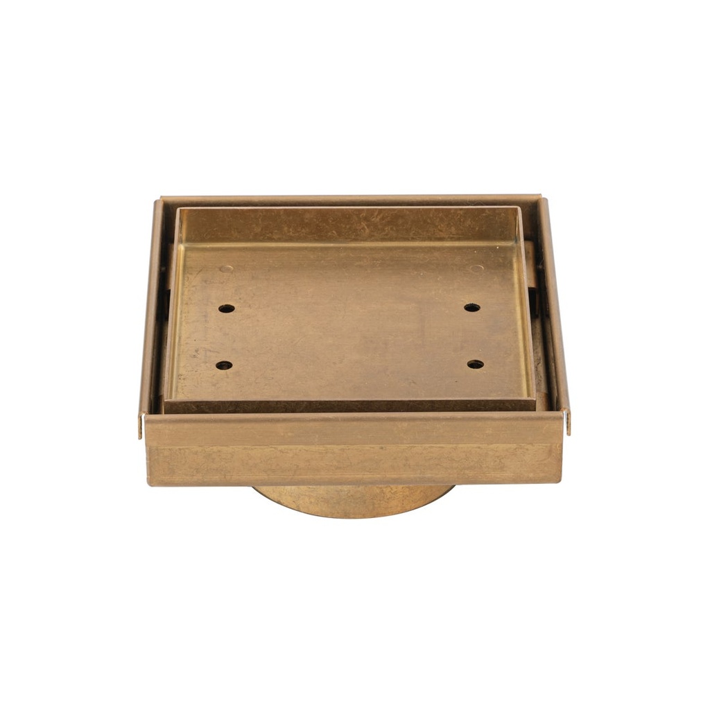 [17893] Pixi Tile Insert Floor Waste 125mm - Antique Aurum