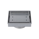 Pixi Tile Insert Floor Waste 125mm - Antique Steel