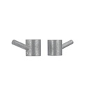 Modi Towel Hook Set - Antique Steel