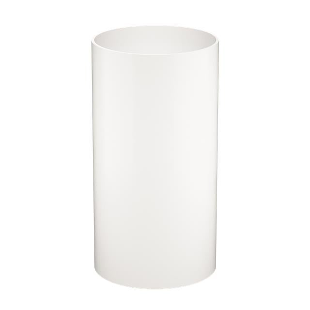 [17975] Valenza Pedestal Basin (Overflow) - Matte White