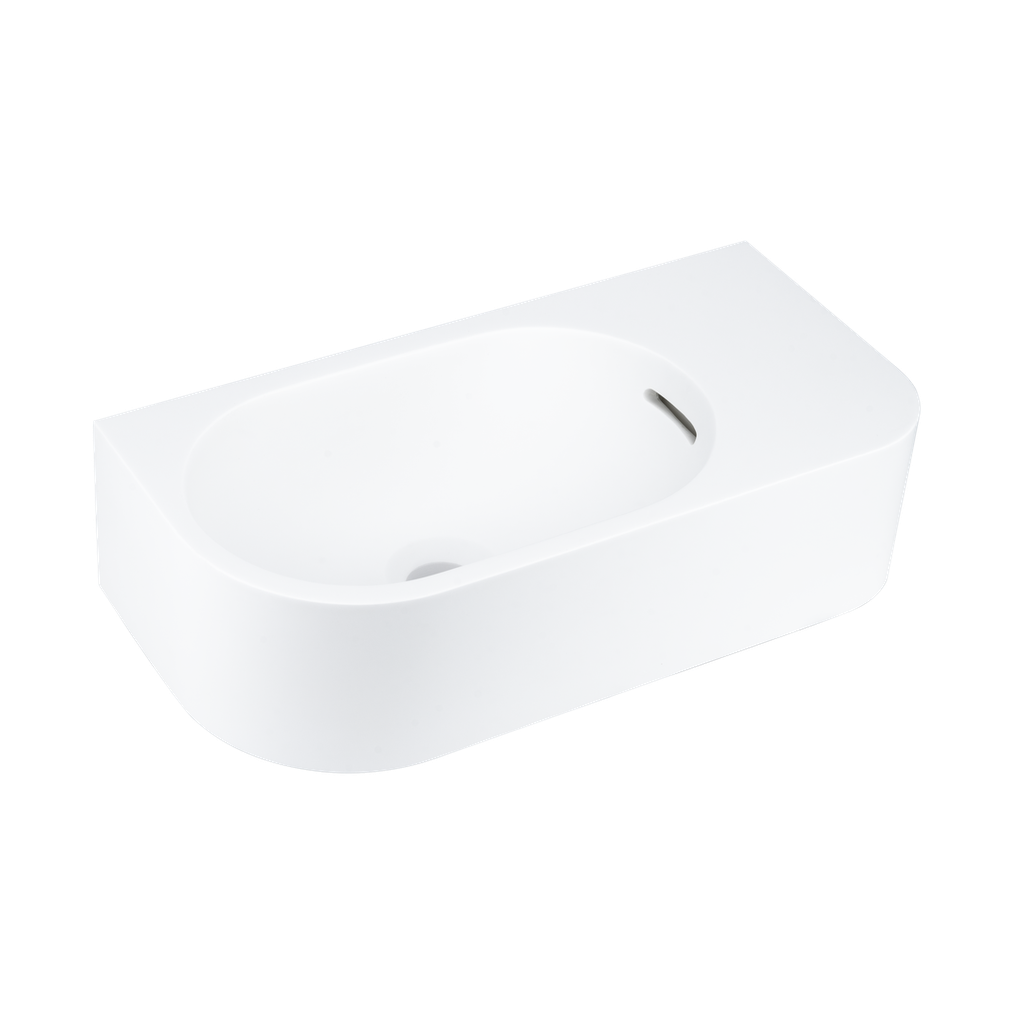 [17976] Vesi Wall-Hung Basin 444mm (Overflow)