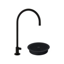 Mini Water Filter Tap with Font Drain - Matte Black PVD