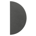 Atelis Concrete Half Moon Entry Door Pull (Single) - Dark Grey